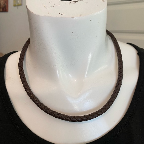 New Bruno Banani men’s leather cord necklace - Picture 2 of 9